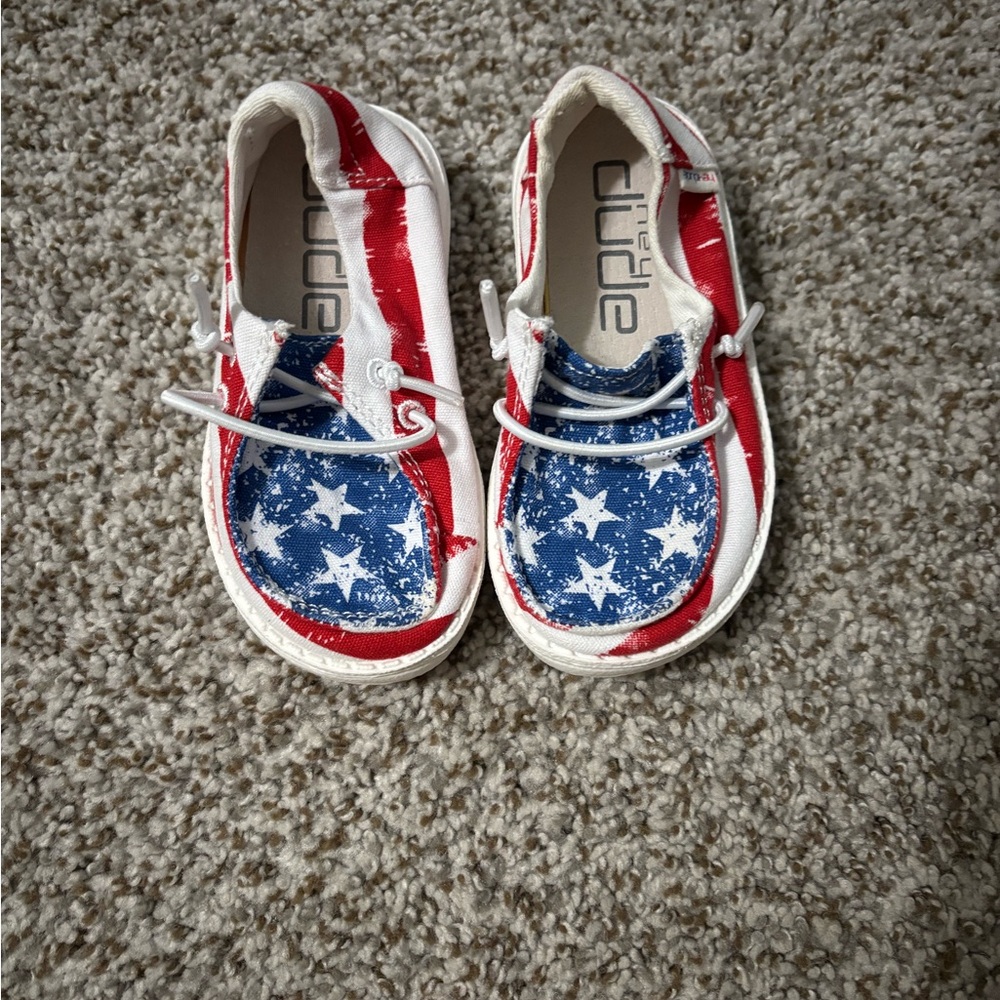 Hey Dude Kids' Patriotic Star Sneakers